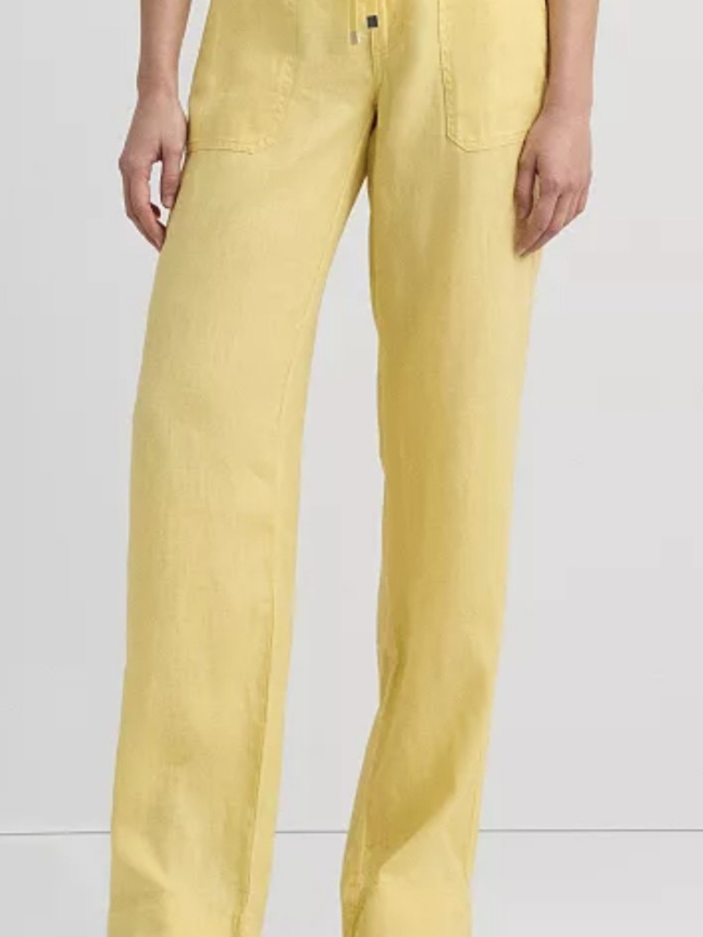 INC International Concepts Wide-Leg Jeans in Pale Yellow
